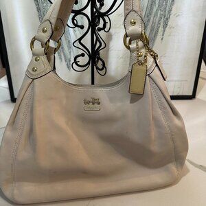 Cream Coach White tote